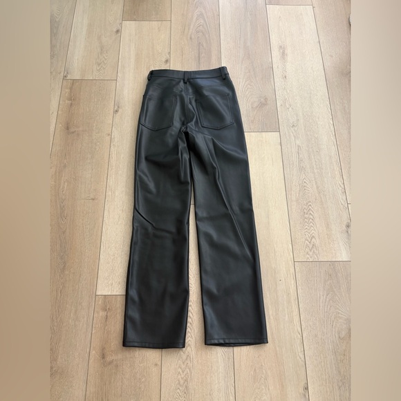 Zara Faux Leather pant black size 4 - Picture 3 of 7